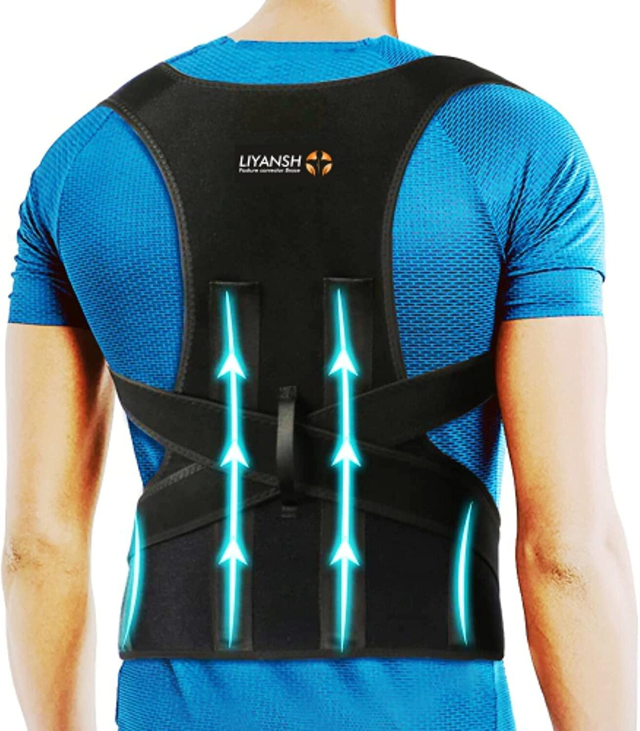 Image of TH TRENDHOP INDIA Premium Posture Corrector for Men & Women Back Support Belt for Back Pain Shoulder Support