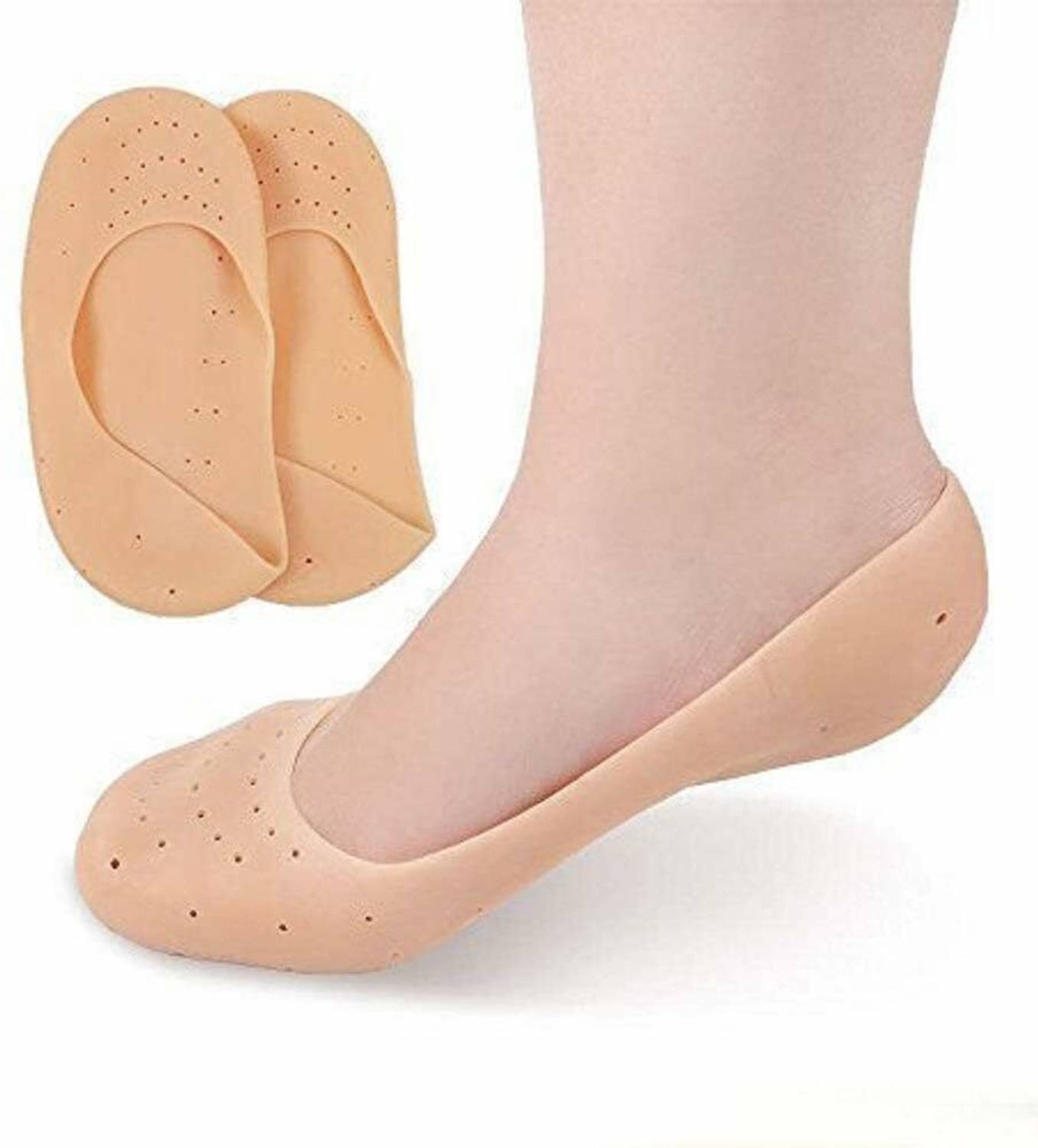 BADSHAH AND KHALIFA Anti Crack Full Length Silicone Foot Protector Moisturizing Socks for Foot-Care Foot Support