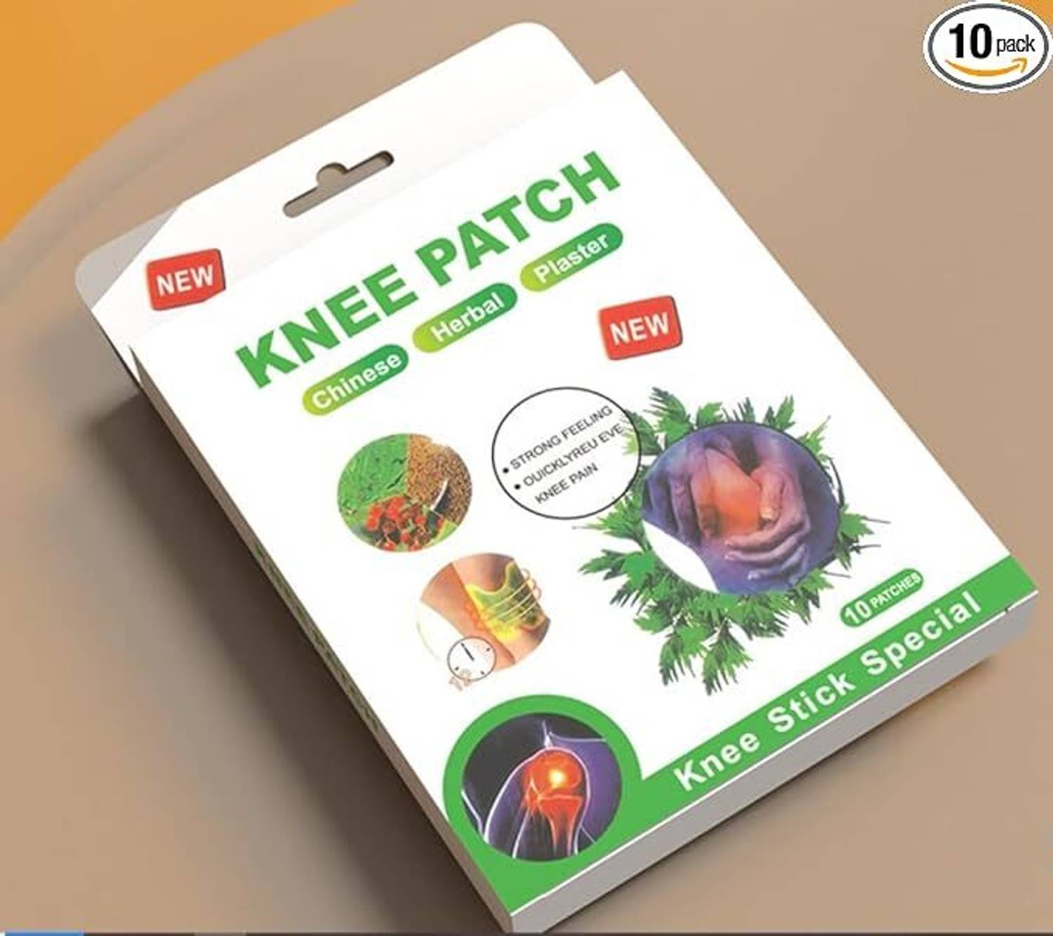 ALLEXSFIT Herbal Knee Pain Relief Patches for Reducing Joint Swelling and Stiffness Fast Knee Support