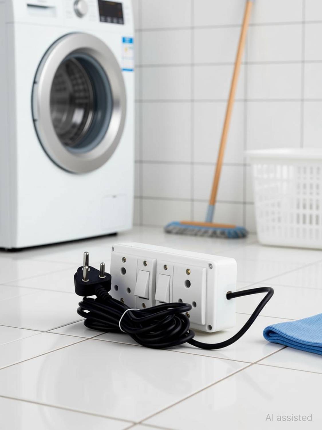 JELECTRICALS White Heavy Duty Extension Board With Copper Wire | 6AMP 3 PIN & Anchor Switch 2 Socket Extension Boards