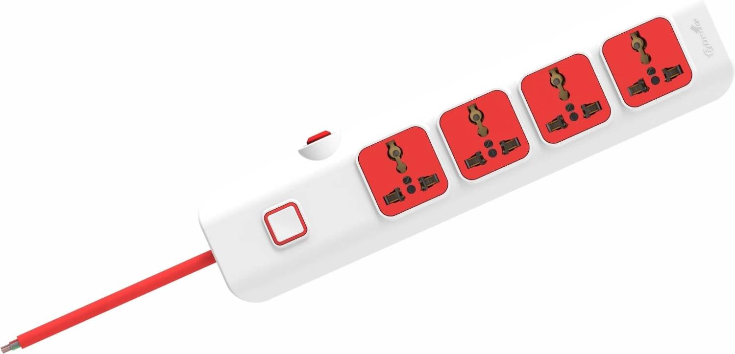 Fybros Extension Box with 5 Meter Power Cable | 2 Year Warranty| 4  Socket Extension Boards
