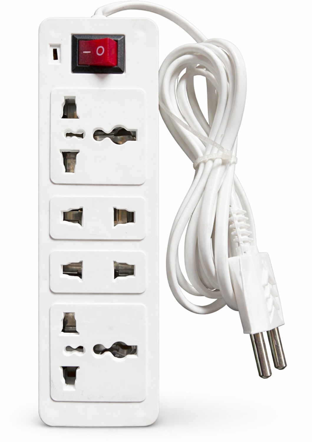Image of B Max B-max Mini Spike 3 Meters 4 Sockets 6 Amp Extension Cord Spike Guard 4 Socket Extension Boards