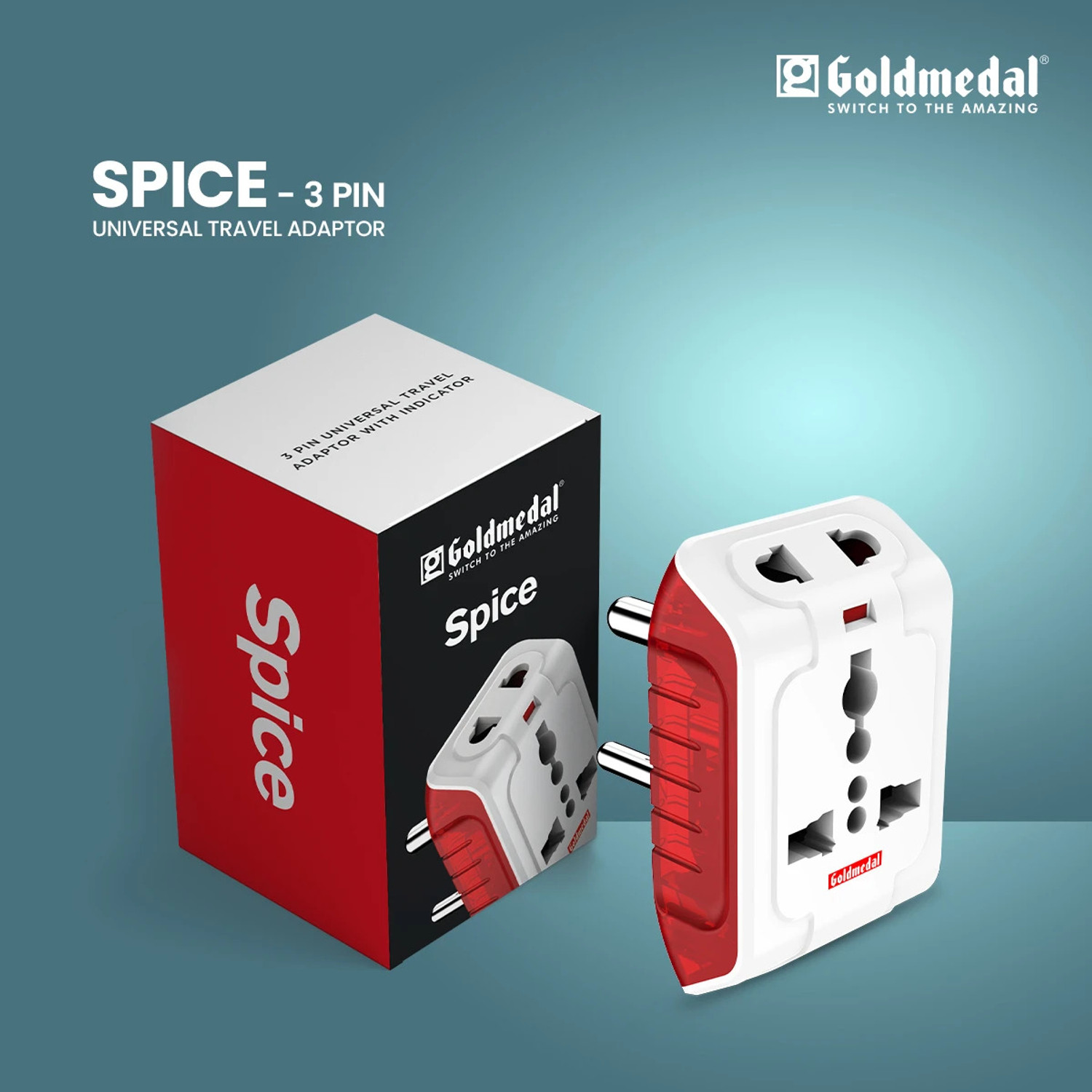 Image of Goldmedal Spice Multi Plug | Travel Adaptor | 1 Socket Extension Boards