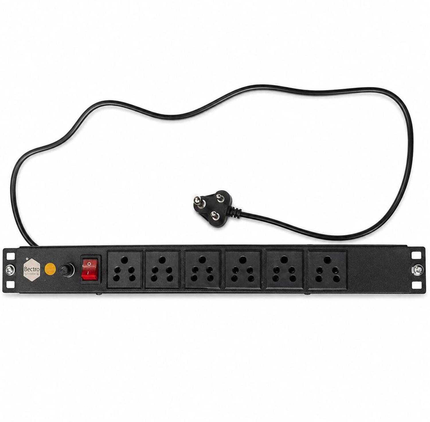 Image of bectro Extension Board and Surge Protector Networking & Server Rack Power 6 Socket Extension Boards