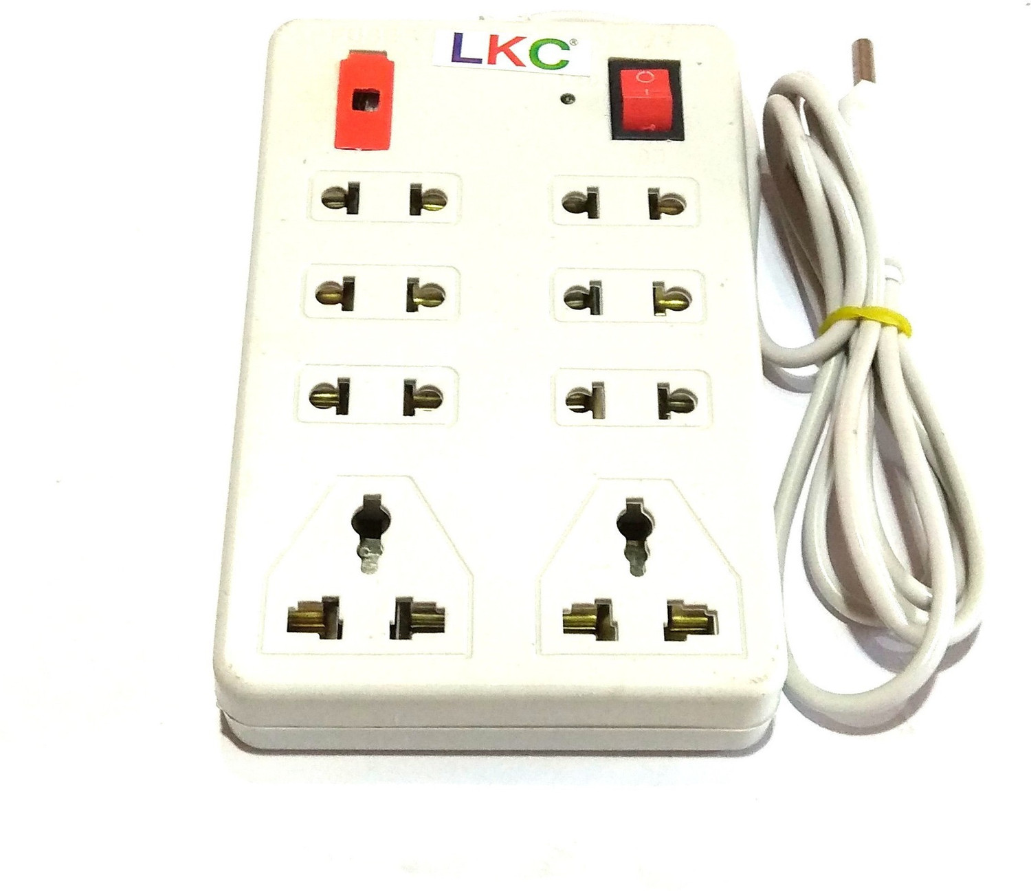 Image of Leavess Nawani Plug Point Light 8 Socket Extension Boards