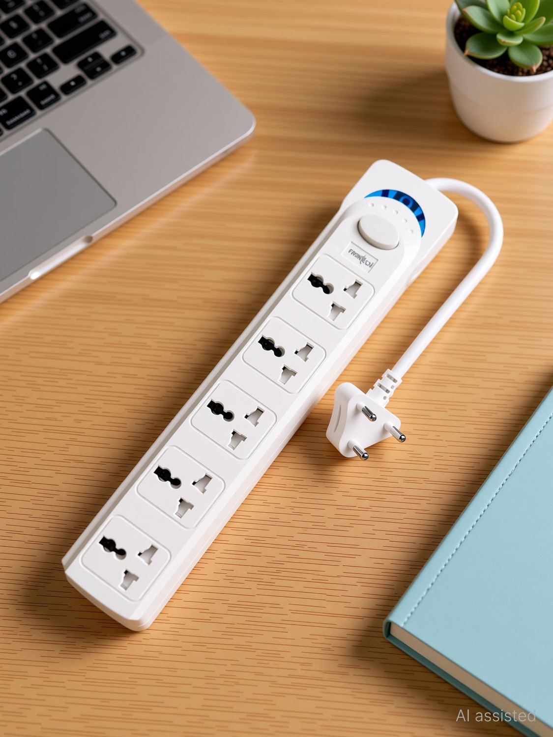 Image of Frontech Power Extension Board | Fireproof Design | 2500W | Wall Mountable | 5 Socket Extension Boards