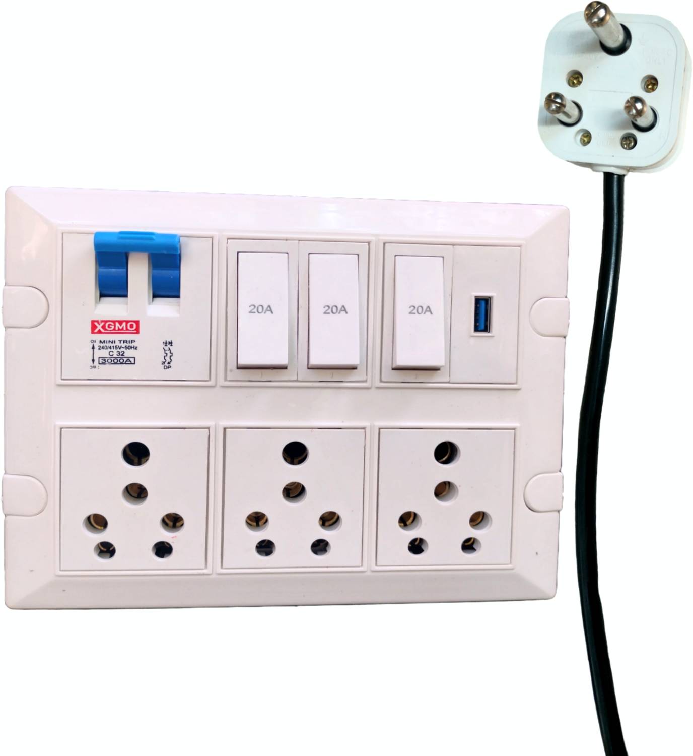 AQUAZED extension board heavy duty 16\6 amp 3  Socket Extension Boards