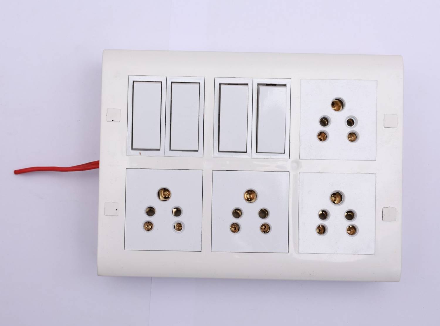 cromium 12 modular 4 switch 4 shocket without wire 4 Socket