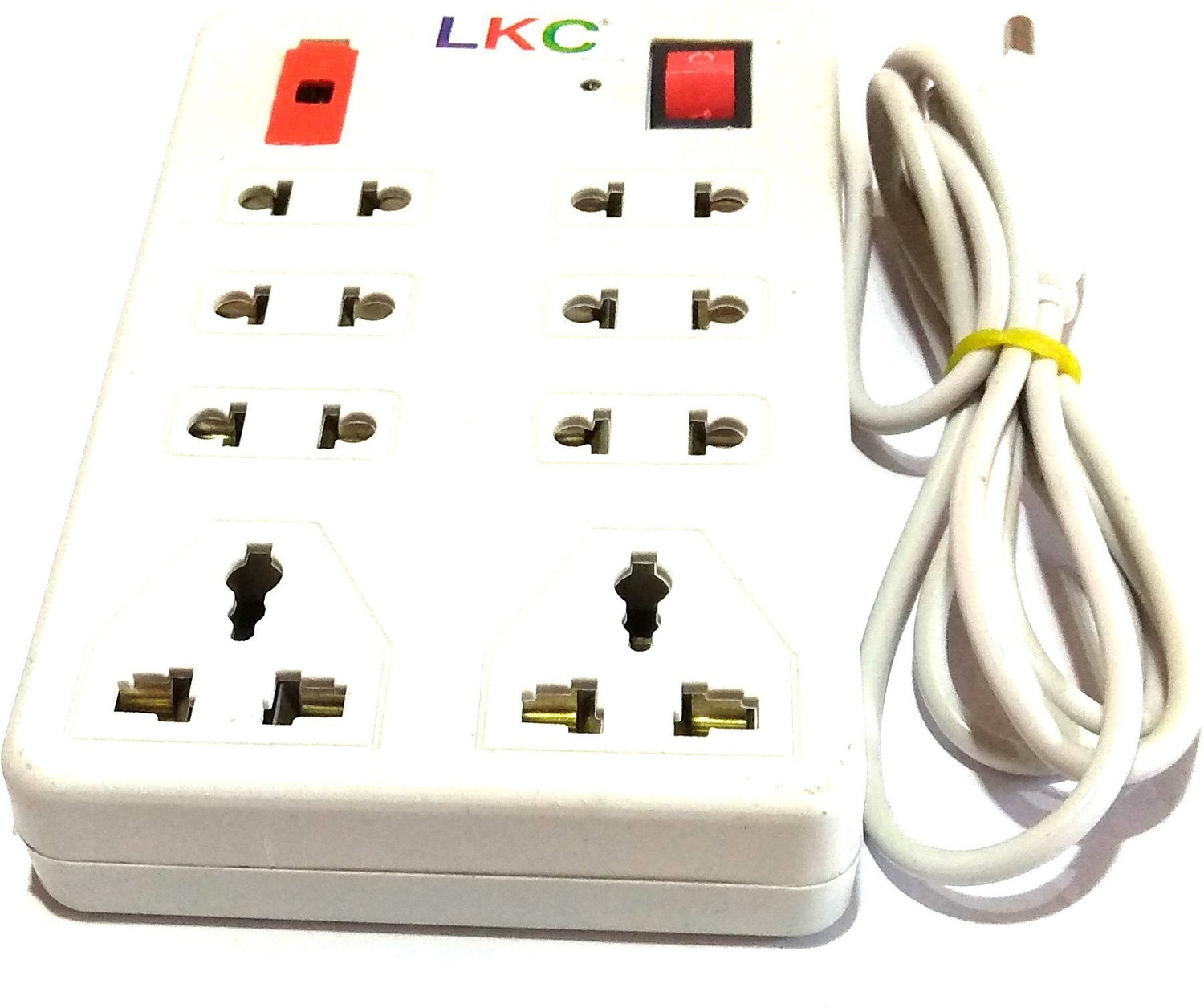 Image of Leavess Nawani Plug Point Light 8 Socket Extension Boards