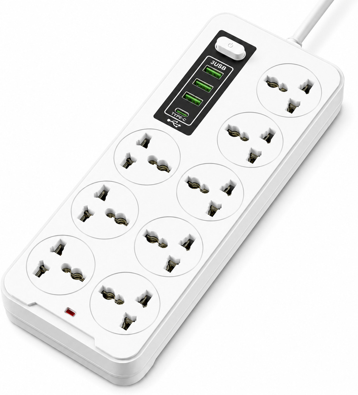 Image of FERVIK Power Plate 2500W 4+8 Socket Extension Boards 8 Socket Extension Boards