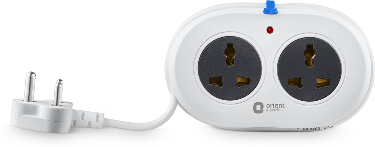 Image of Orient Electric Pebble 2 Way Extension Board 2 Socket Extension Boards
