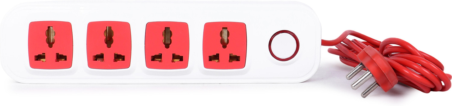 Image of REVOL 4 Socket Extension Board with Universal Switch and 3.5 Meter Long Wire 4 Socket Extension Boards