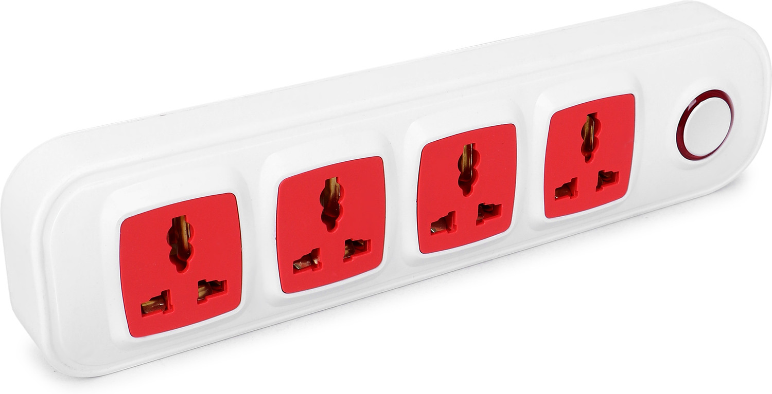 Image of REVOL 4 Socket Extension Board with Universal Switch and 3.5 Meter Long Wire 4 Socket Extension Boards