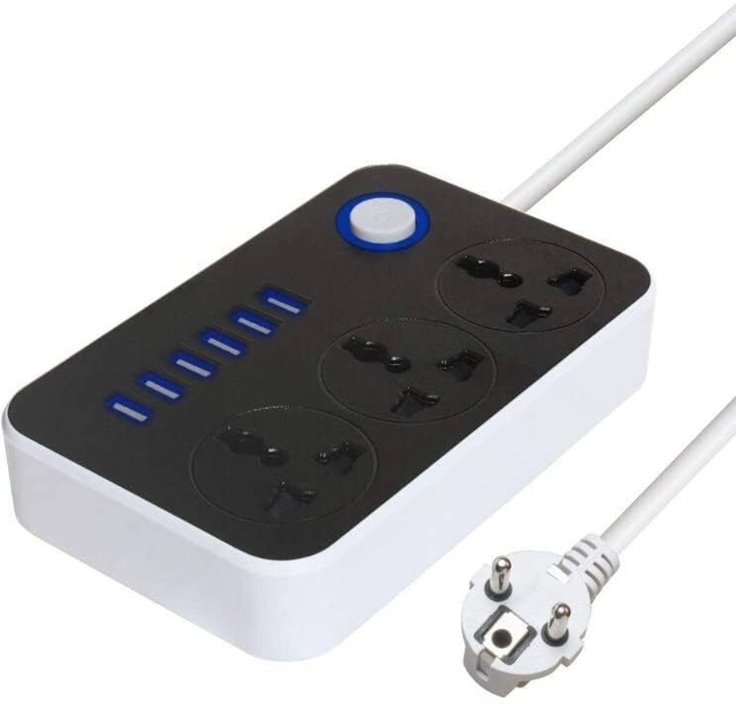 Niralasa Spike Guard 3 Socket Extension with 6 USB Ports - Image 1