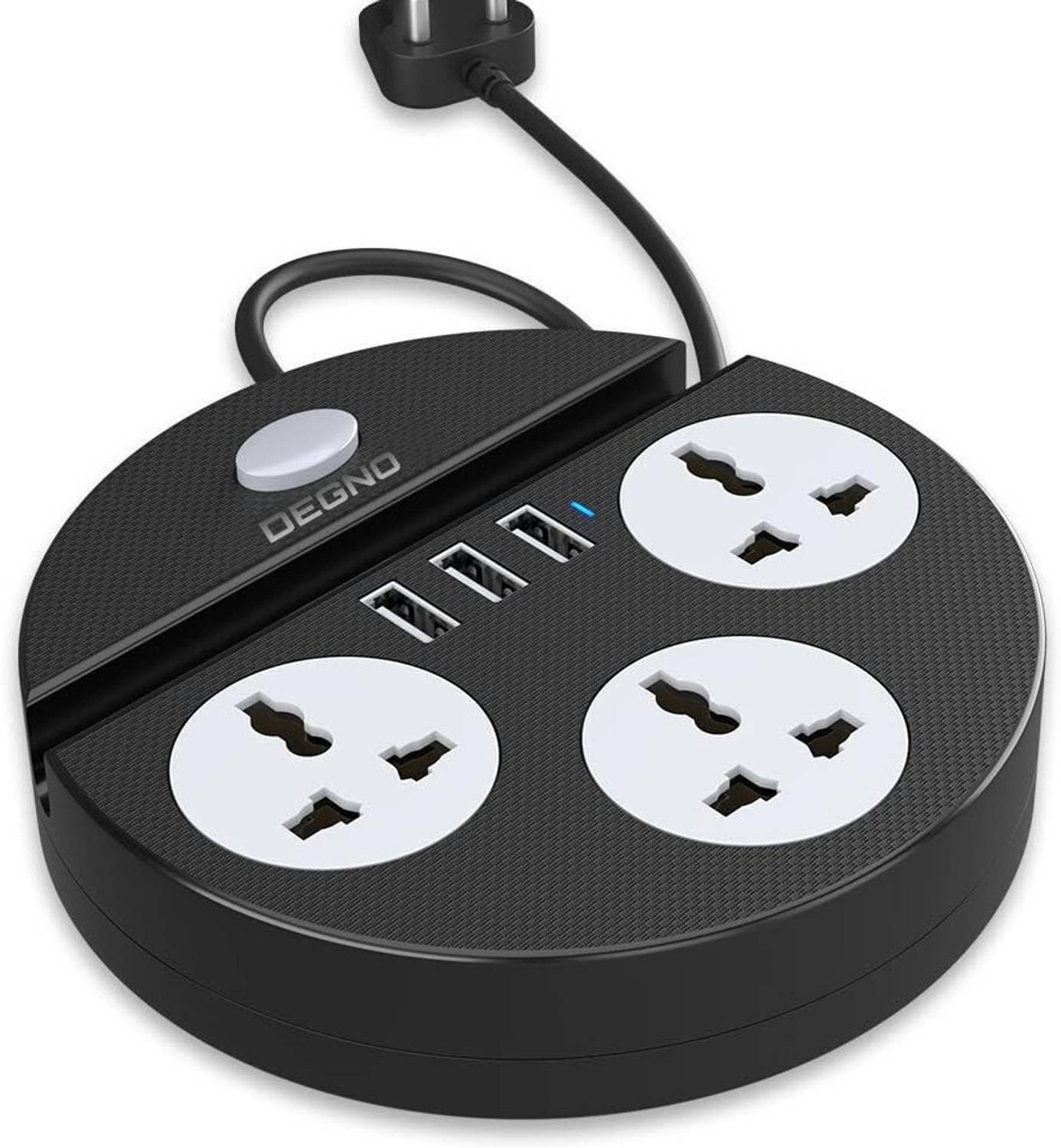 insignia decor Multi Socket 3 USB Charger Power Plate 2500W with Mobile Holder Heavy duty 6  Socket Extension Boards