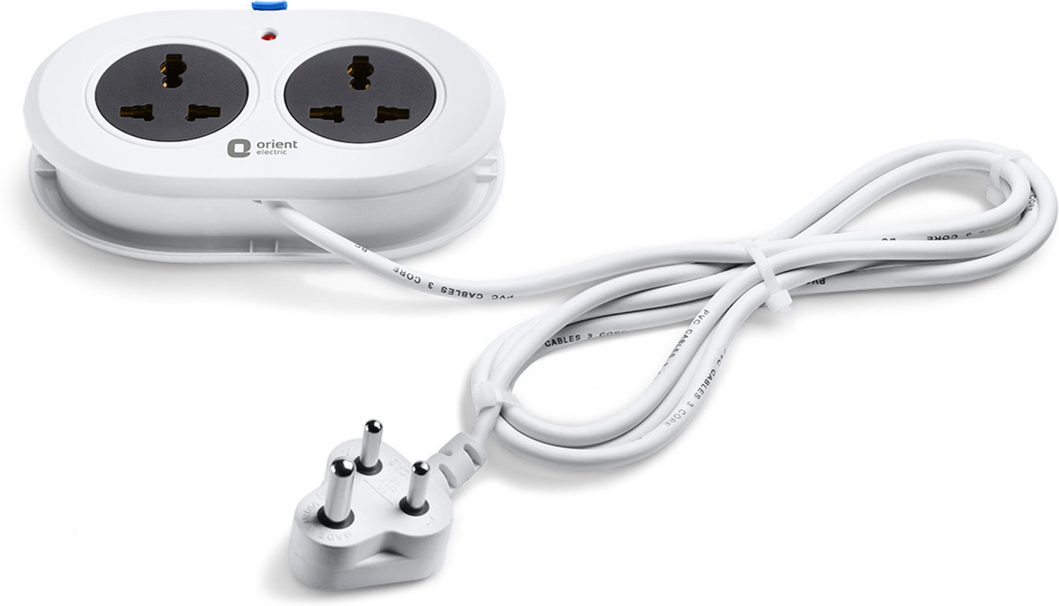 Image of Orient Electric Pebble 2 Way Extension Board 2 Socket Extension Boards