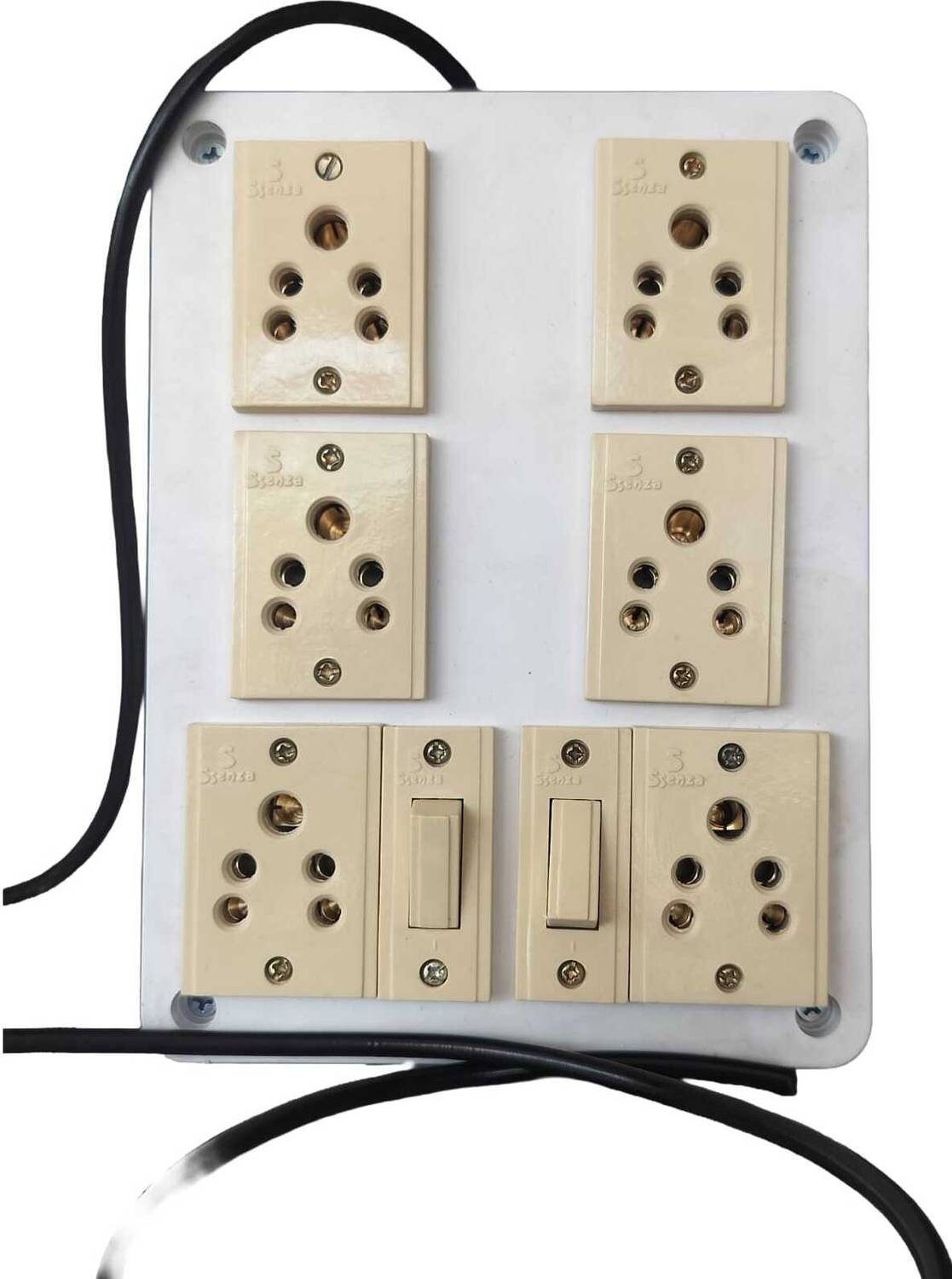 Abhinex 6 Socket and 2 Switch 6  Socket Extension Boards