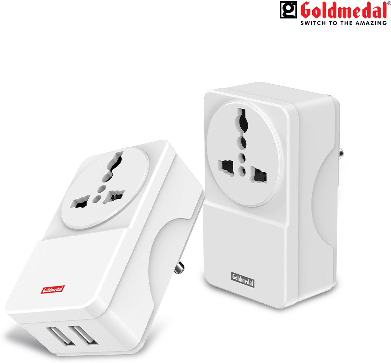 Image of Goldmedal Zesto Travel Adaptor 1 Socket Extension Boards