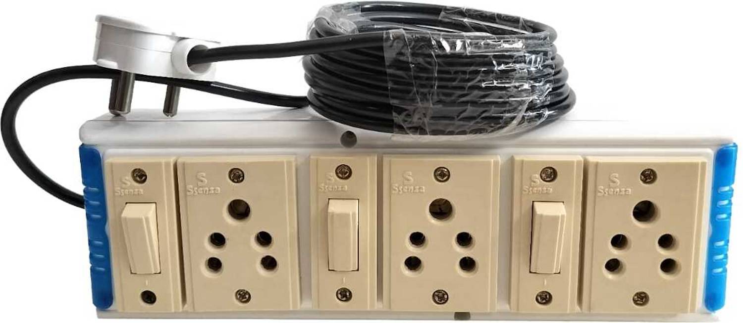 Abhinex 3 Socket and 3 Switch 3  Socket Extension Boards