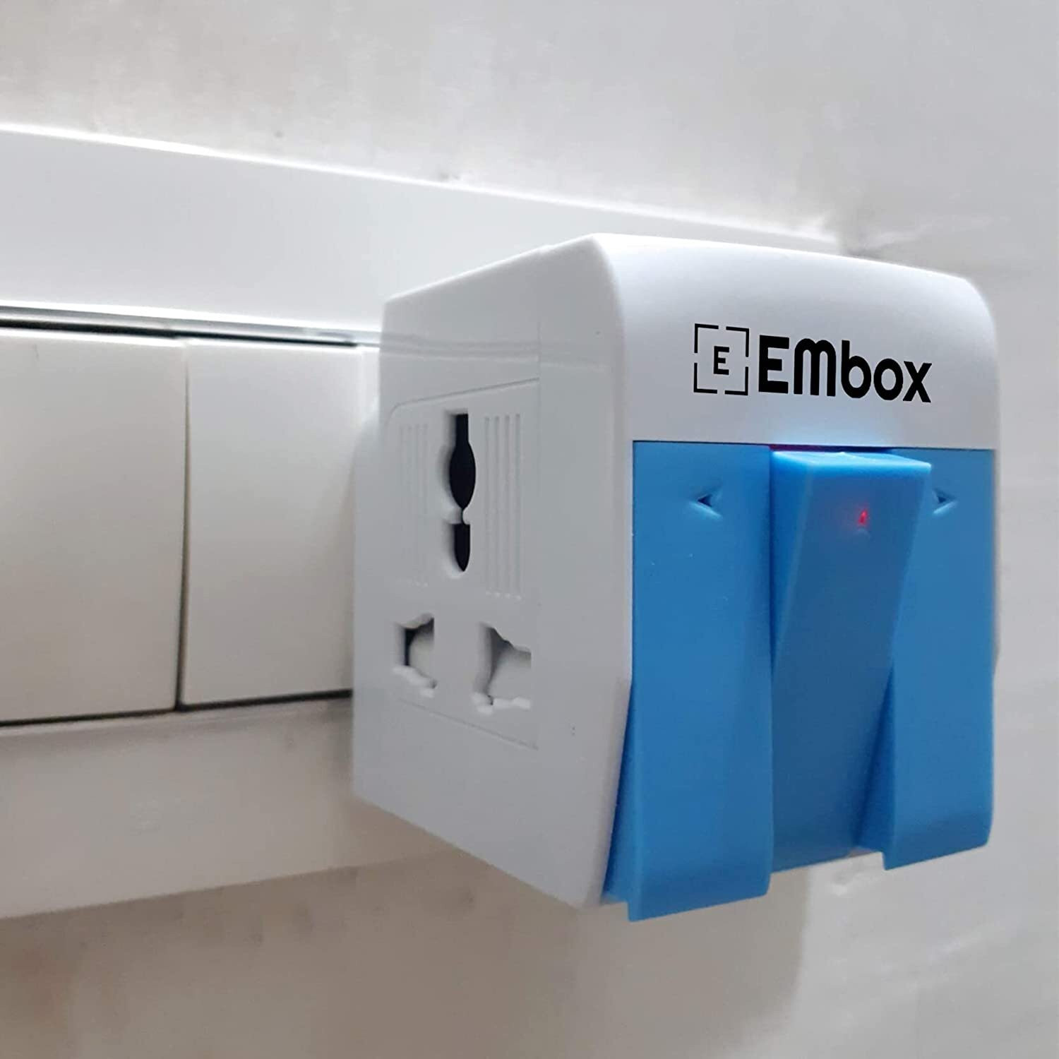 Image of EMBox 3 Way Extension Board 3 Pin Universal Socket Multi Plug with Individual Switch 3 Socket Extension Boards