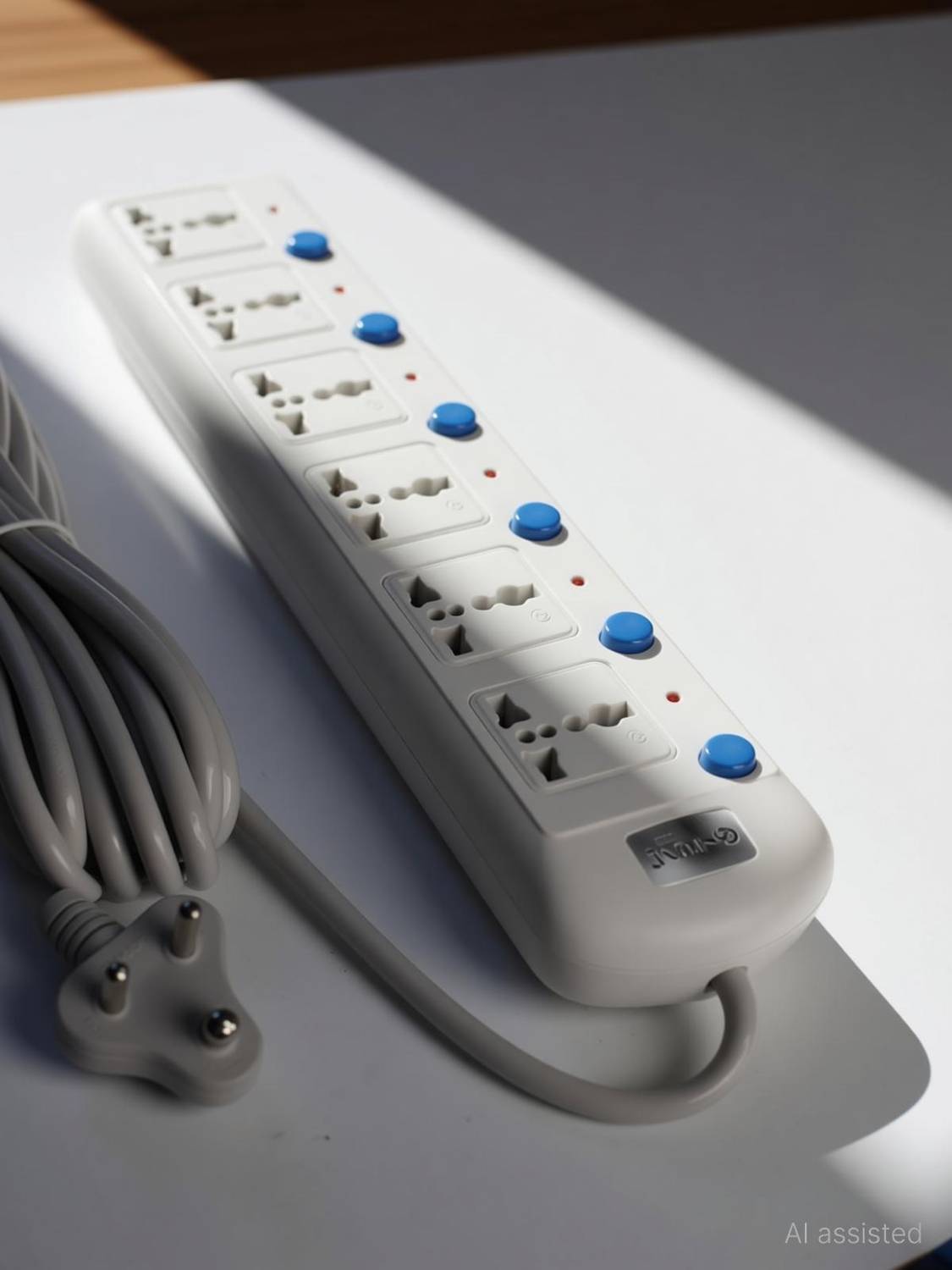 Stone 6 Way Computer Power Strip with Switches - Image 2