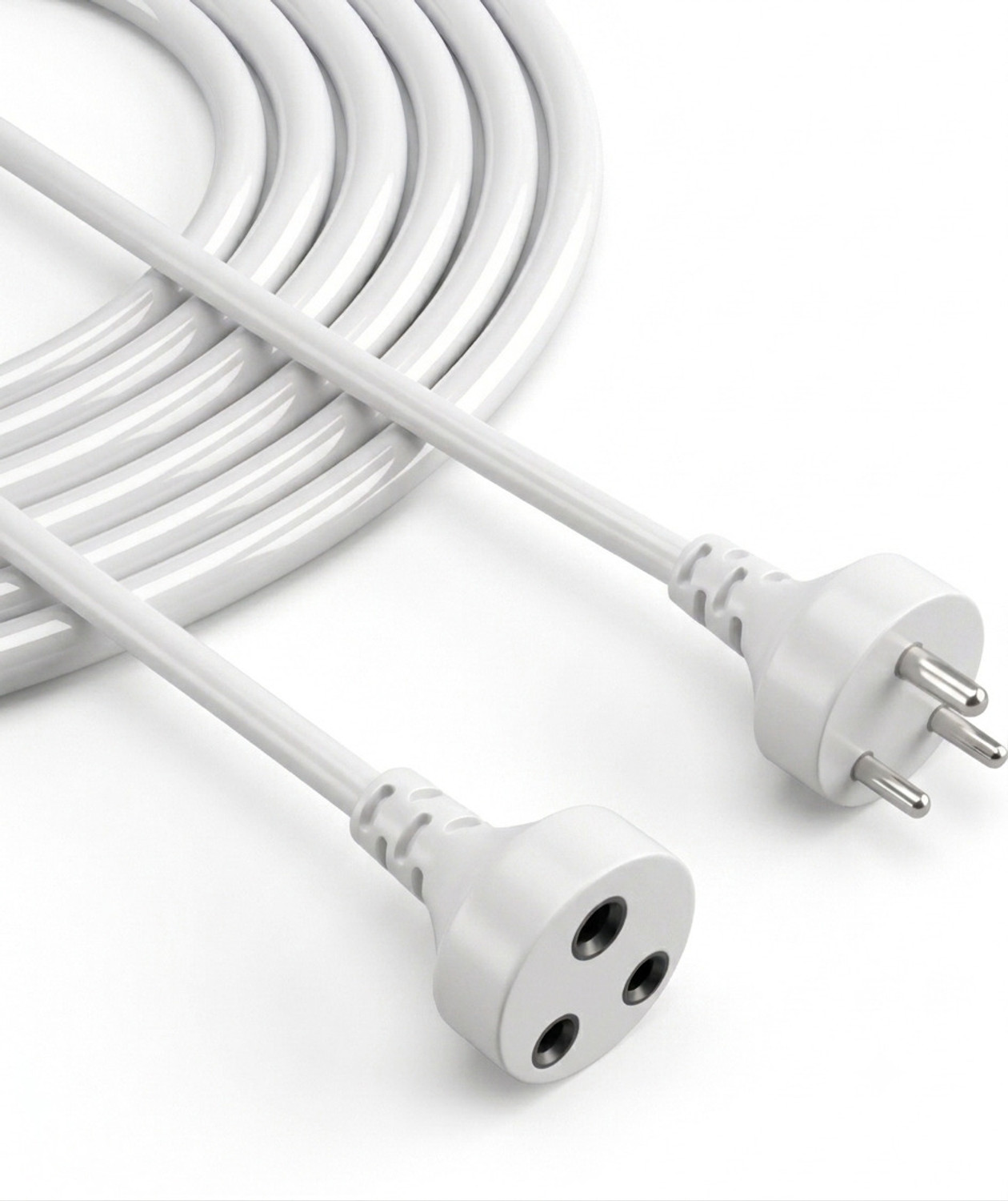 Image of ZIYTRACK Extension Power Cord Male Female | 4.7 Meter Long Wire Cord | 3 Pin Extension 1 Socket Extension Boards