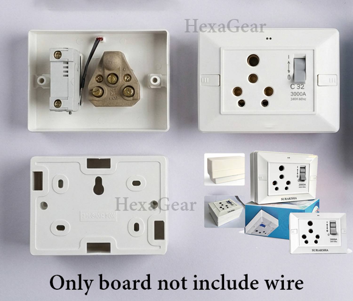 HexaGear 32 Amp MCB Board with 1 Socket - Image 5