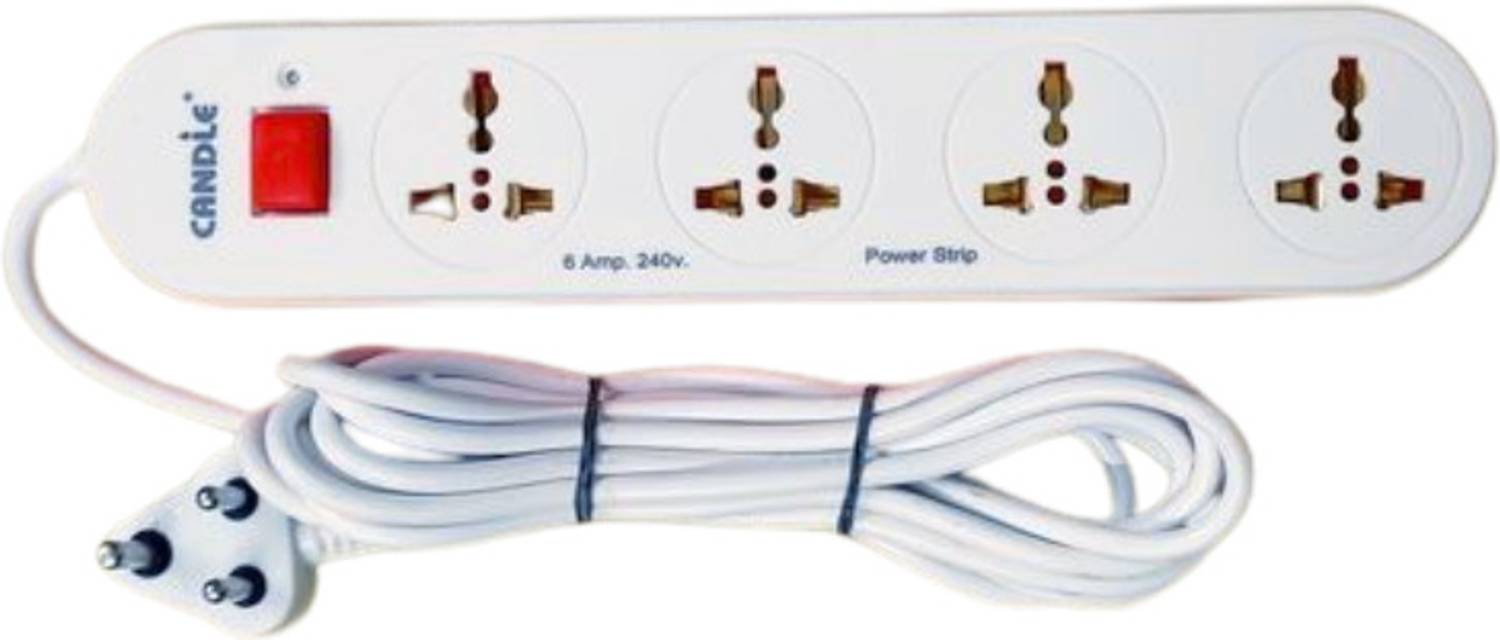CANDLE ABS PUSH BUTTON DOUBLE COLOR LONG COPPER WIRE 1 SWTICH 4 SOCKETS POWER STRIP 1+4 4  Socket Extension Boards
