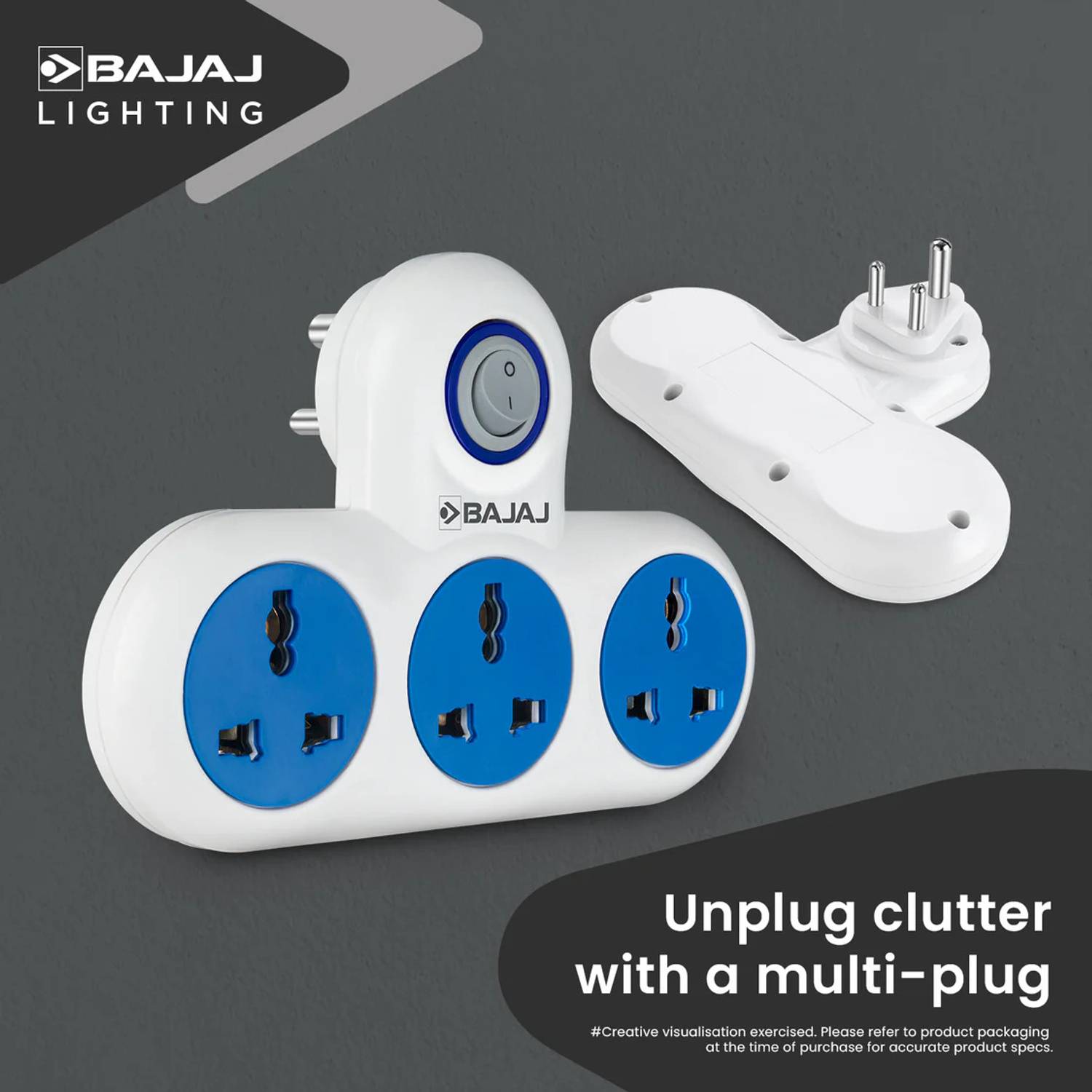 BAJAJ TURBO T-3 3 Socket Extension Board - Image 2