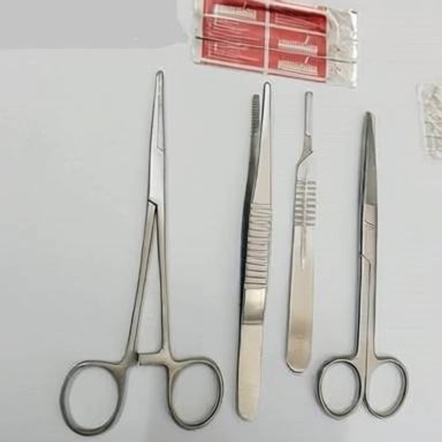 ARINEO Dressing Surgical instruments set Made High Quality Stainless steel Grade 410 with 2 blades Utility Forceps Utility Forceps