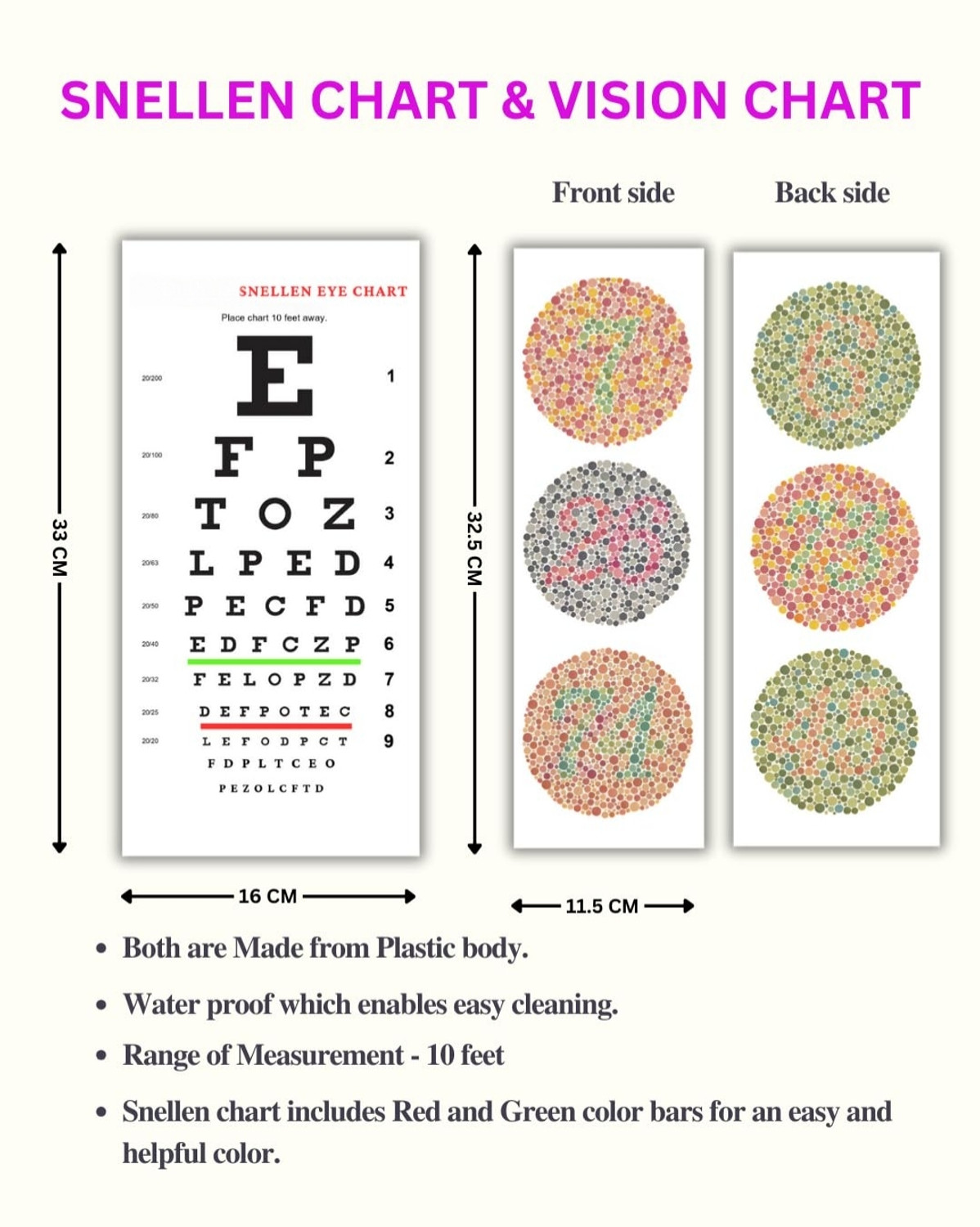 DHAVLO CNS Examination Kit 4 with Snellen Chart and Neurological ...