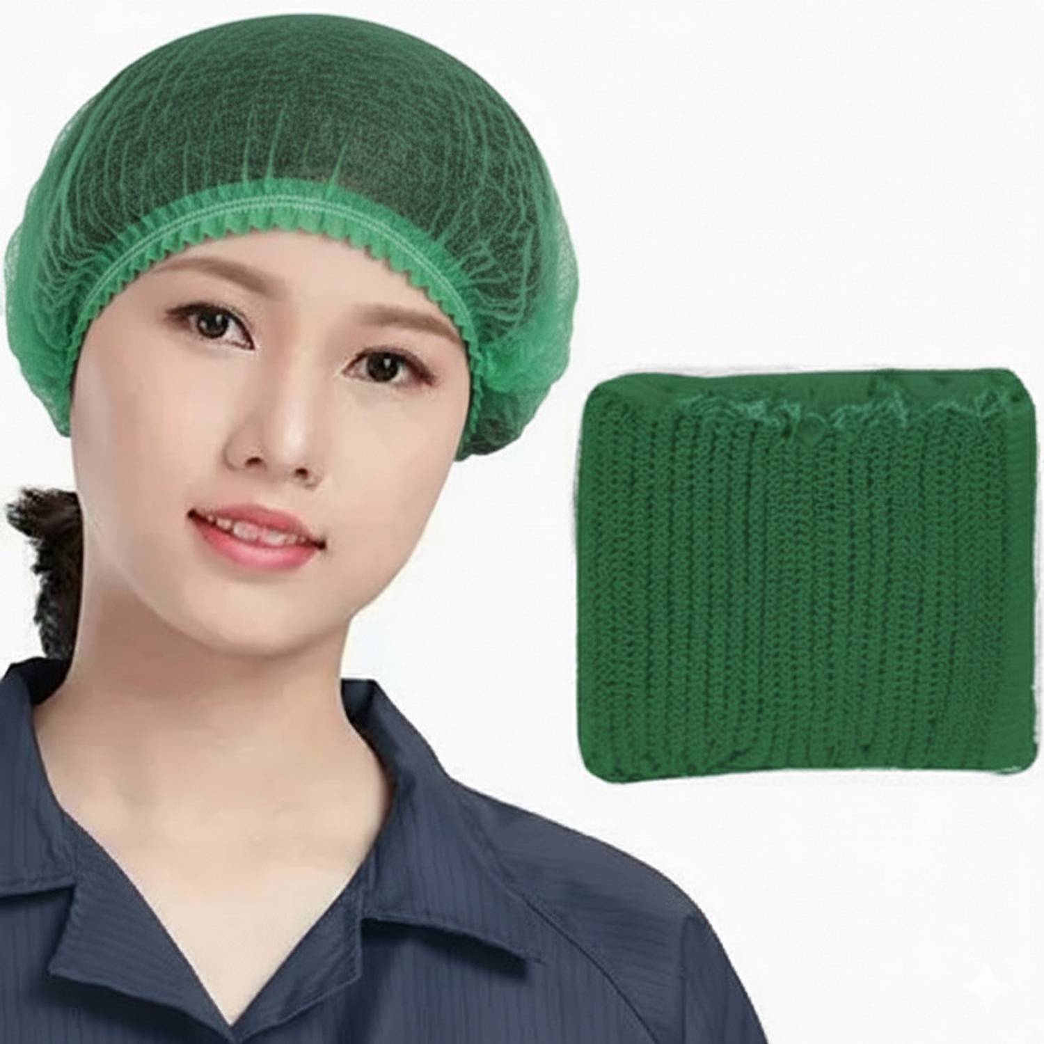 7SHIELD Bouffant Caps Hair Nets for Women Work, Food Prep, Manufacturing and Workshop Surgical Head Cap
