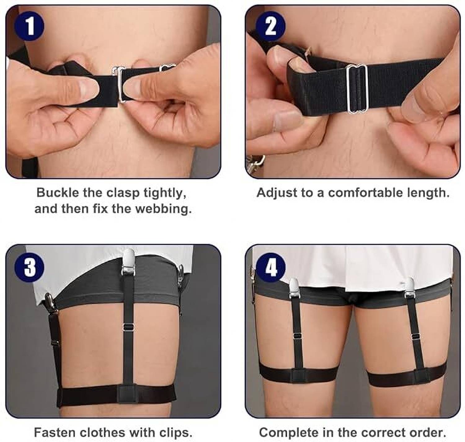 uRock X-Back Suspenders Black - Image 3