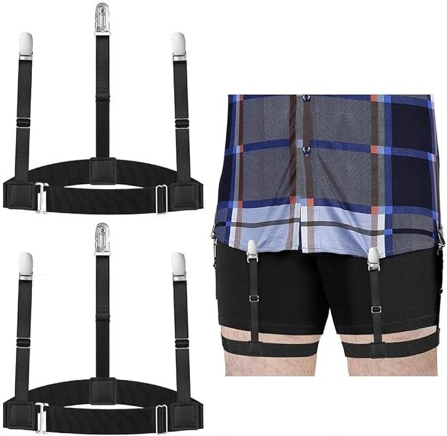 uRock X-Back Suspenders Black - Image 1