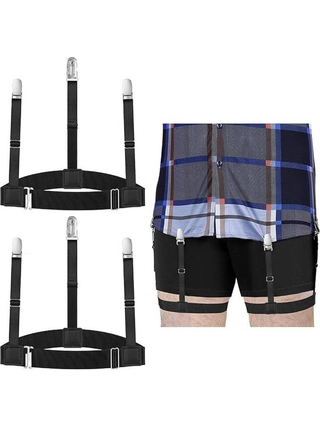 uRock X-Back Suspenders Black - Image 1