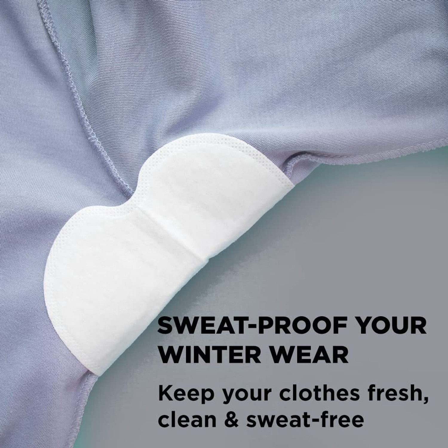 Image of Pee Safe Disposable Underarm Sweat Pads Folded, 14 Pairs Sweat Pads