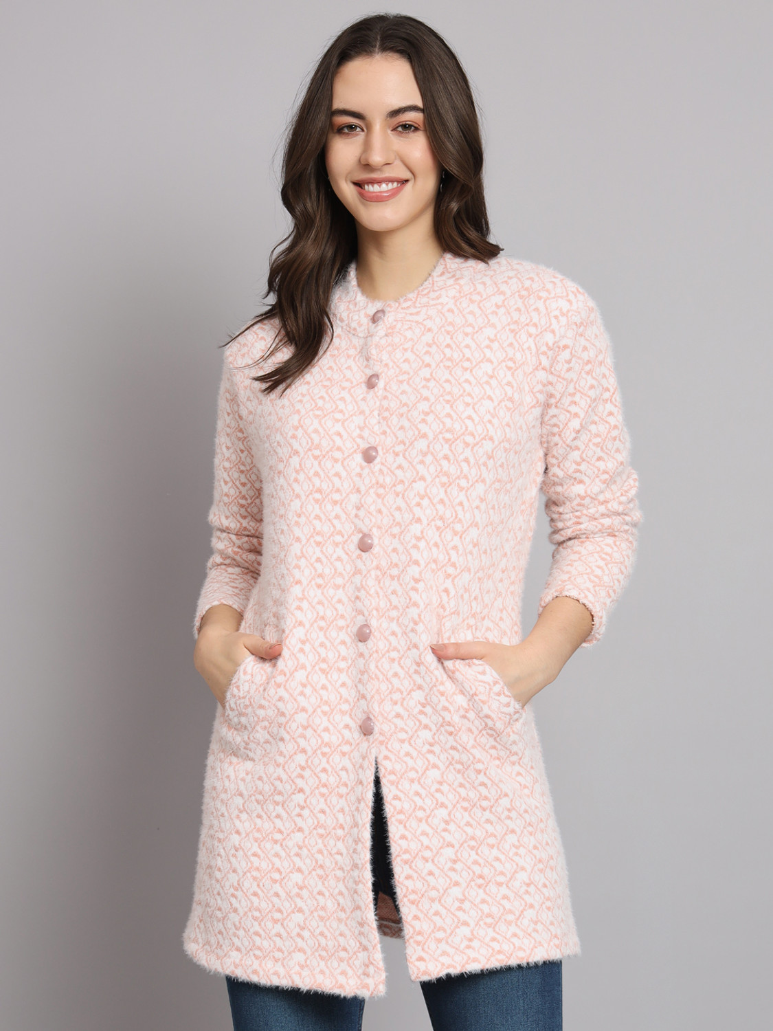 Image of ASDF Wool Blend Embellished Coat