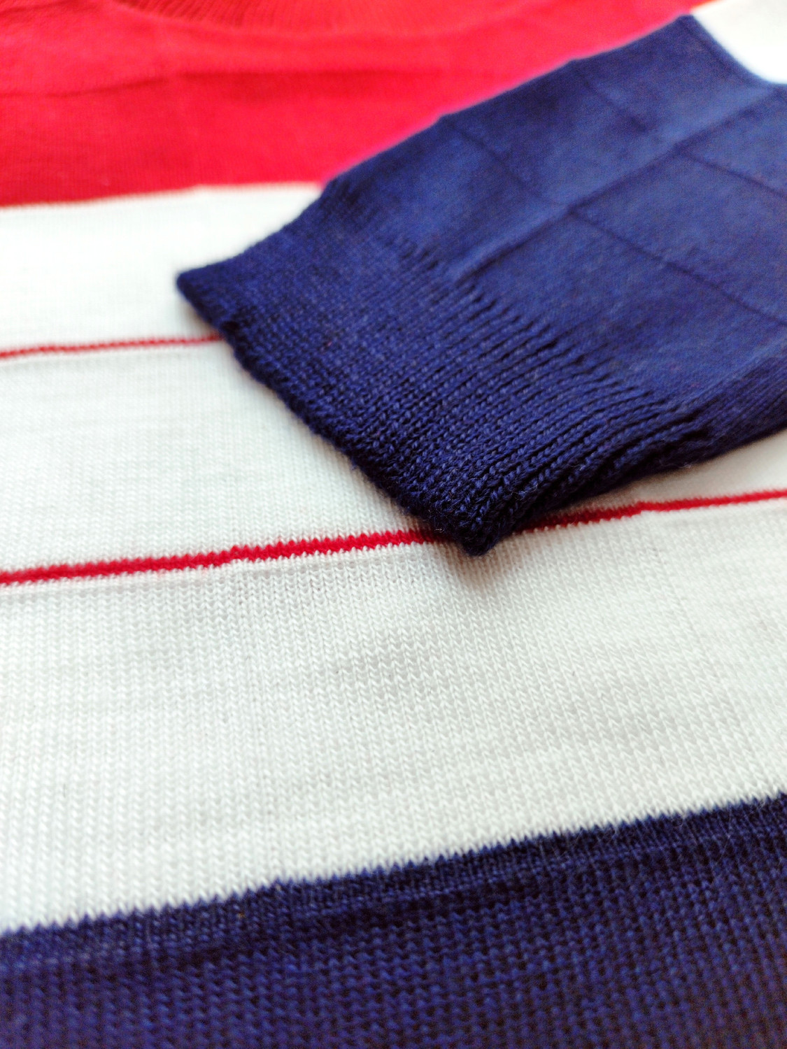 Image of Avelly Striped Round Neck Casual Boys Red Sweater