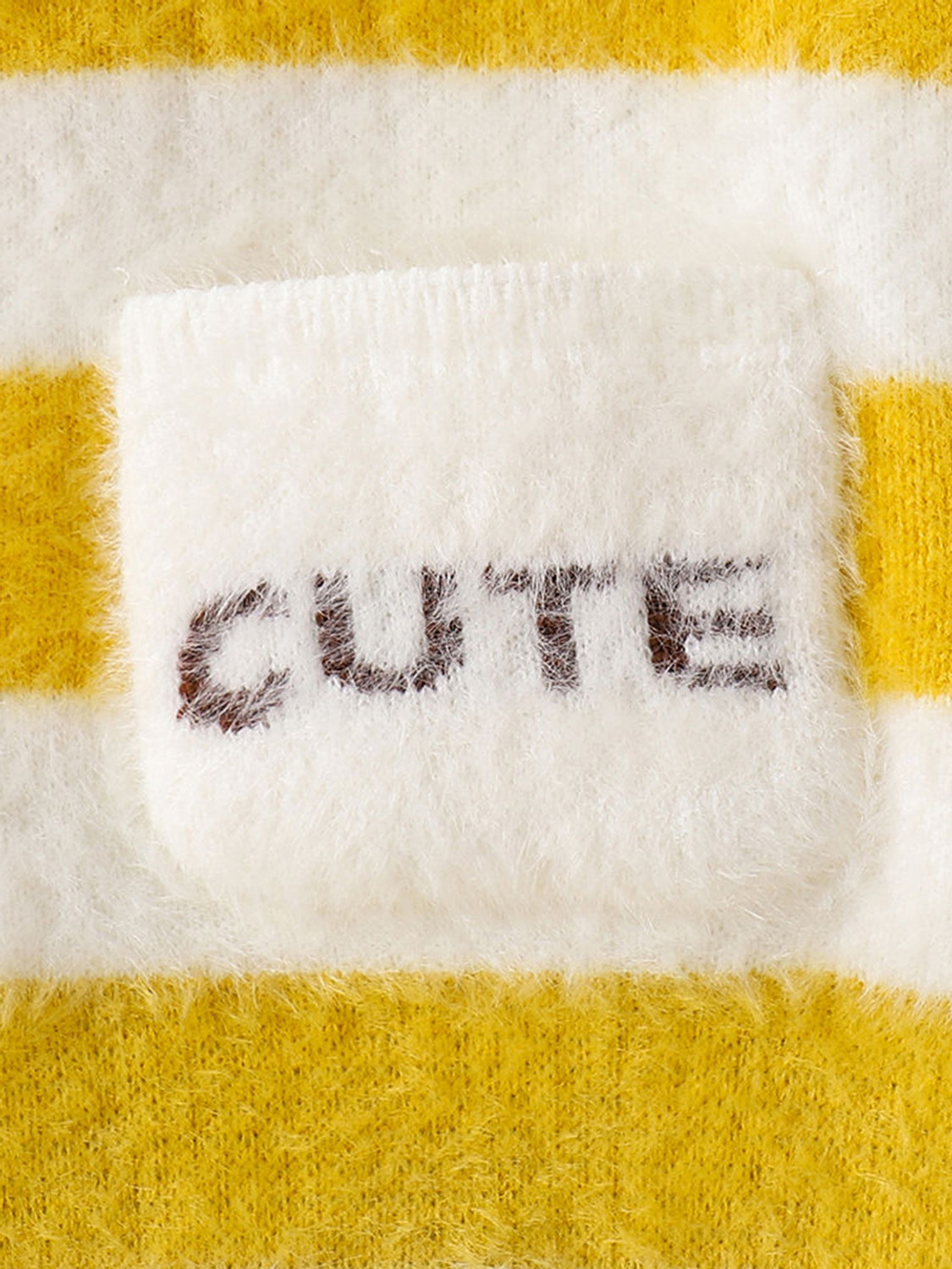 Image of Hopscotch Striped High Neck Casual Boys Yellow Sweater
