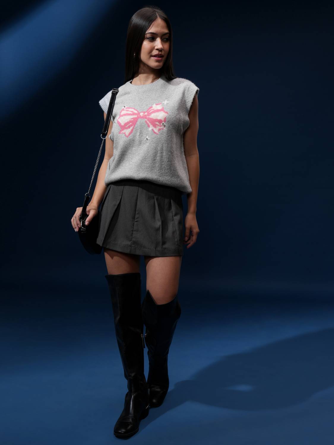 Tokyo Women Grey Sweater - Image 3