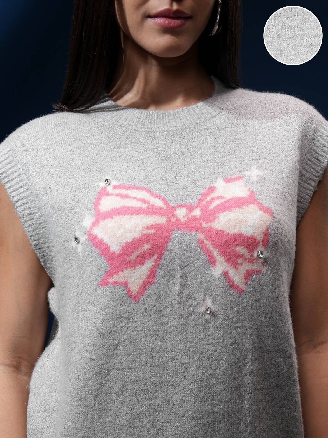 Tokyo Women Grey Sweater - Image 5