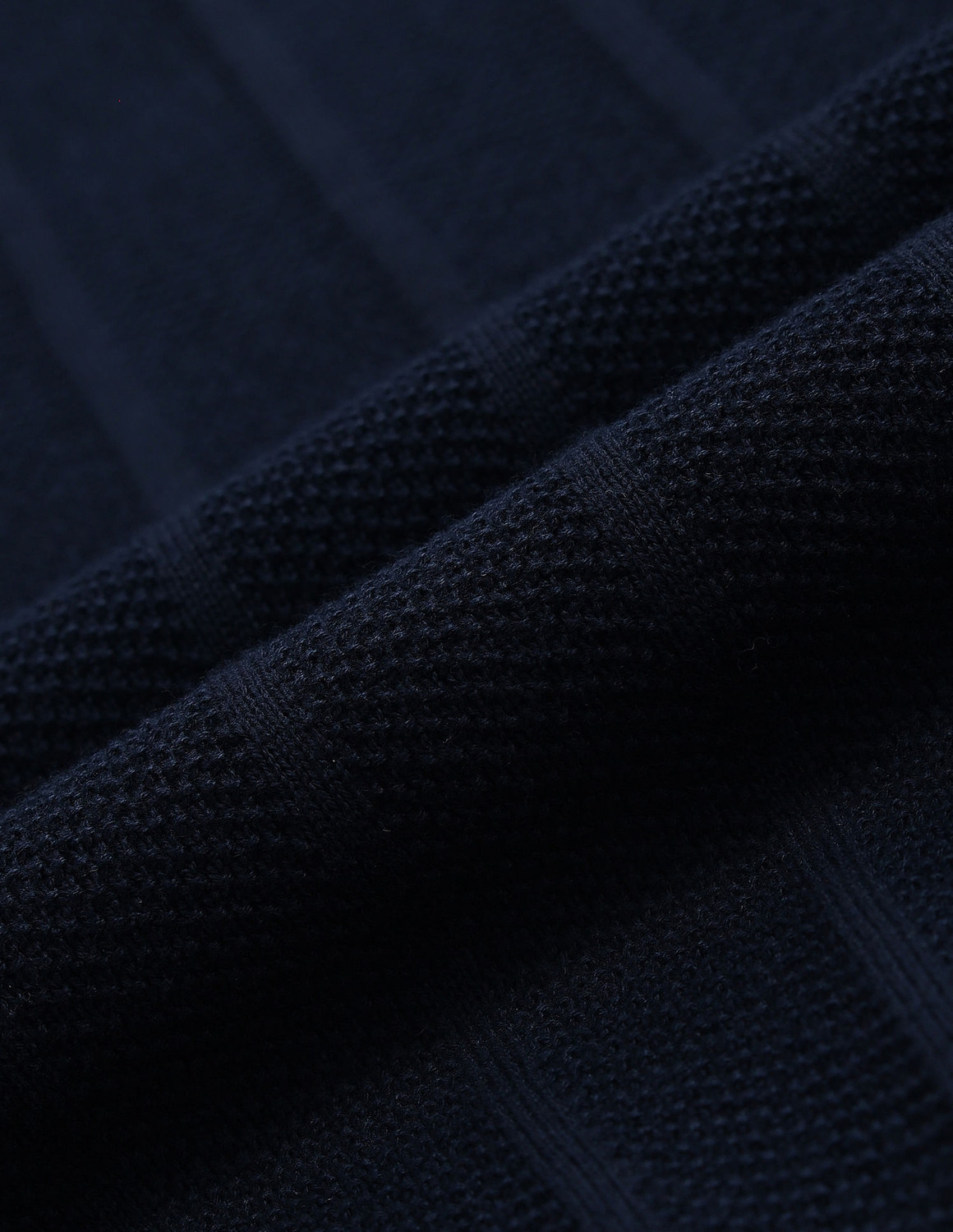 Image of U.S. POLO ASSN. Printed Collared Neck Casual Men Blue Sweater