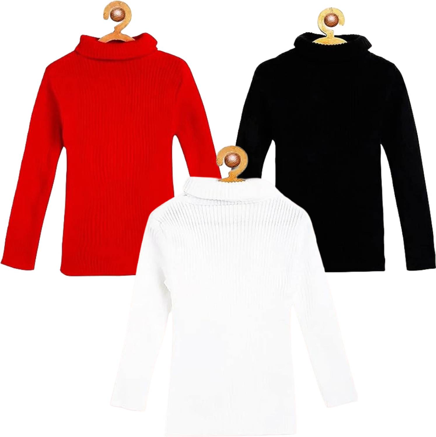 Amacart Solid High Neck Casual Baby Boys & Baby Girls Multicolor Sweater