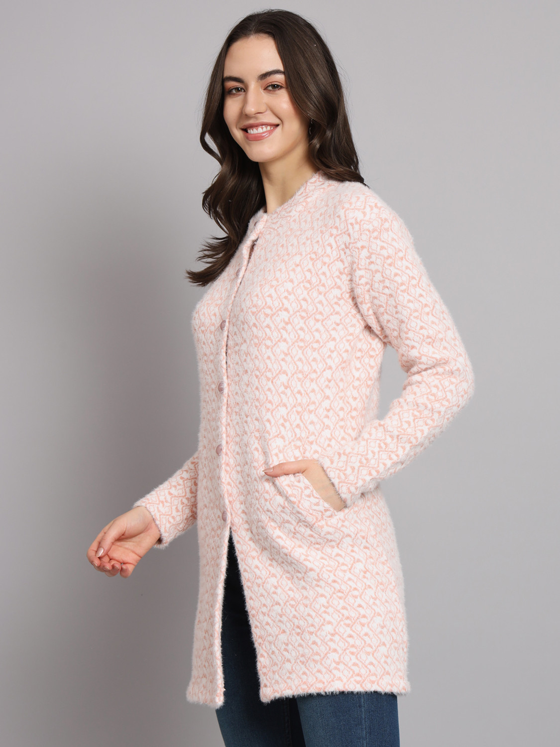 Image of ASDF Wool Blend Embellished Coat