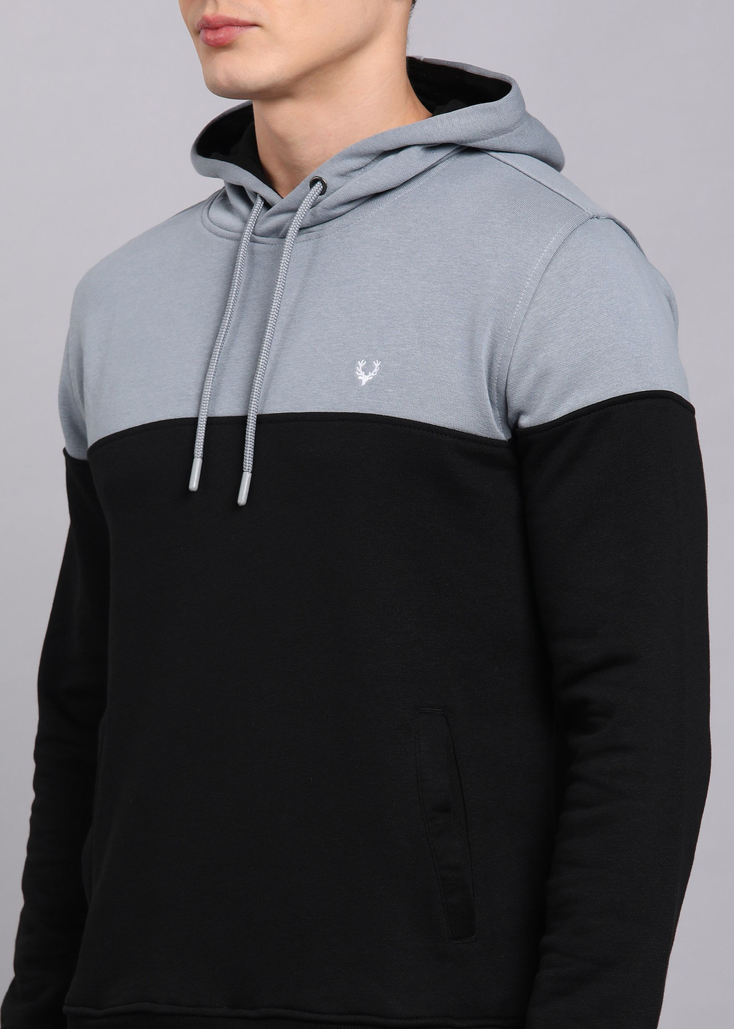 Image of Allen Solly Men Full Sleeve Solid Sweatshirt