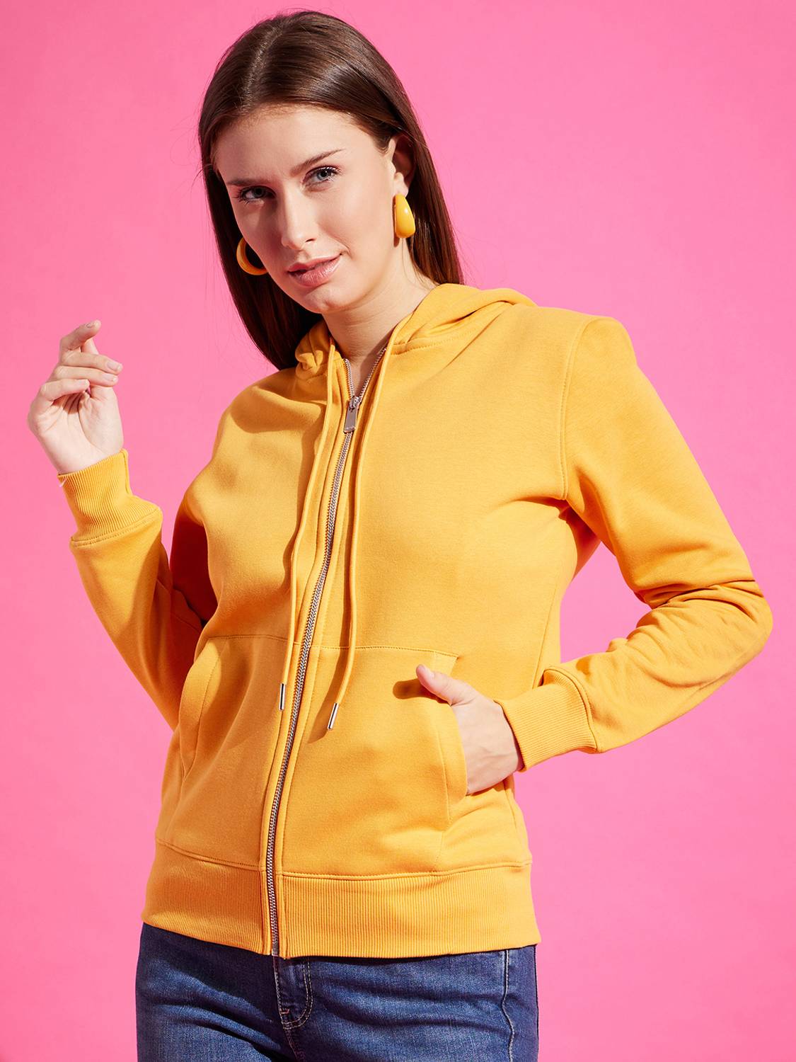 98 Degree North Full Sleeve Solid Women Sweatshirt
