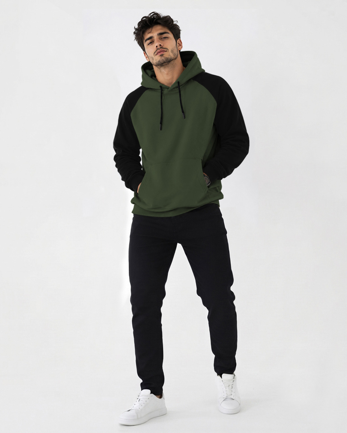 Image of TRIPR Full Sleeve Color Block Men Sweatshirt