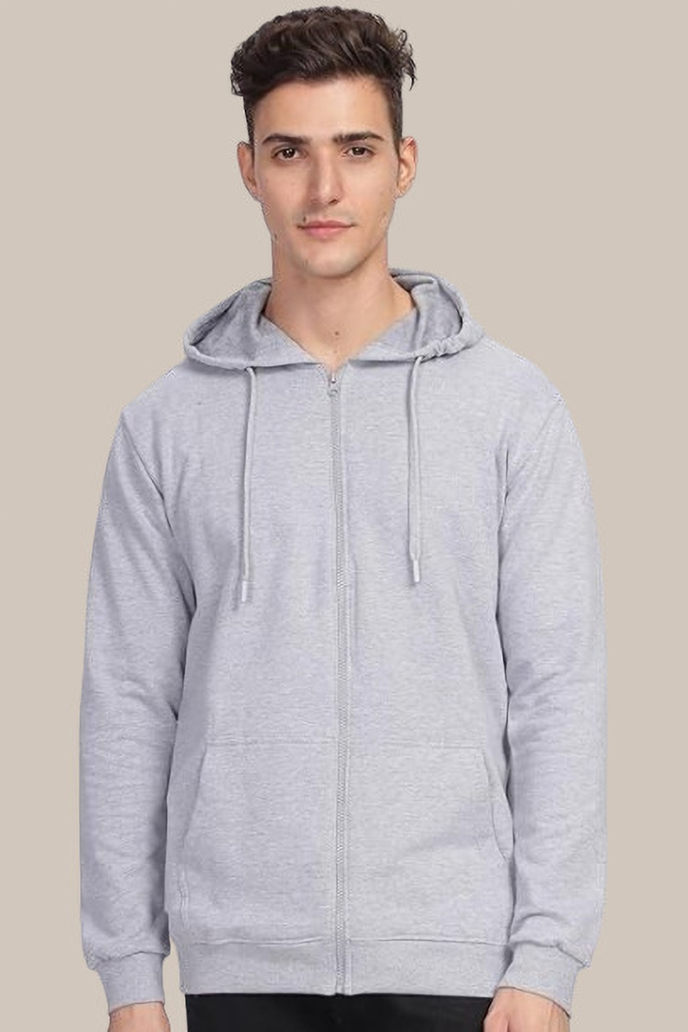 Image of ZAKOD Men Full Sleeve Solid Hooded Sweatshirt