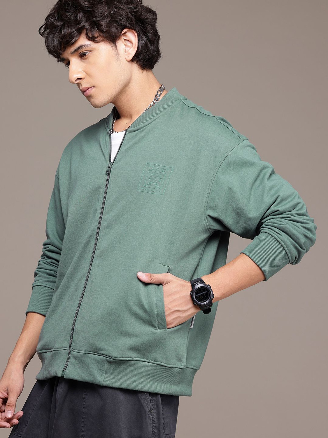 Image of Roadster Full Sleeve Solid Men Sweatshirt