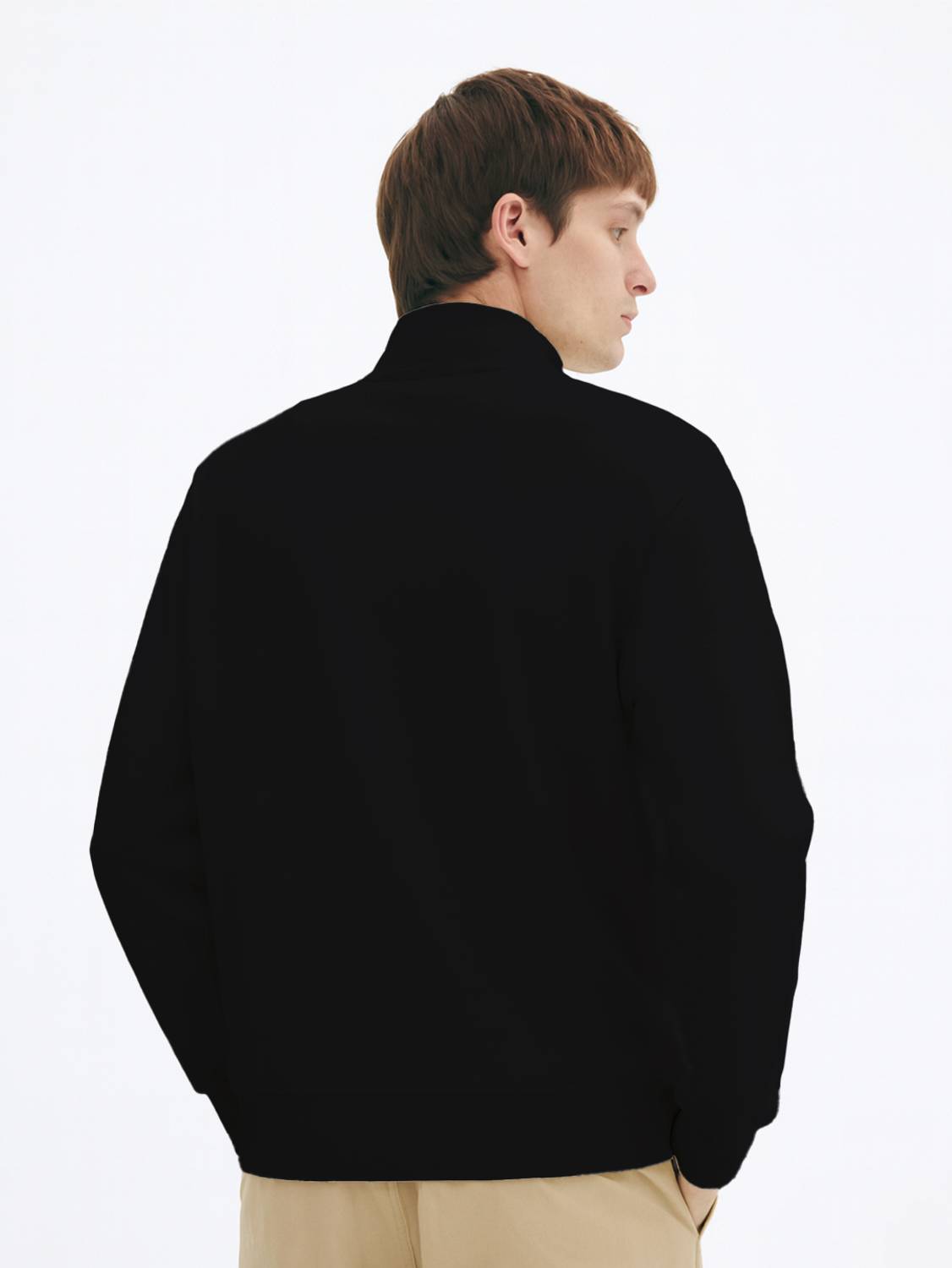NOBERO Full Sleeve Solid Men Sweatshirt - Image 4